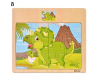 Wooden Colorful Dinosaur Zebra Animal Jigsaw Puzzles Board Intelligent Kids Toy Dinosaur 3