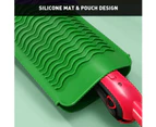 Resistant Silicone Mat Pouch for Flat Iron,Curling Iron,Hot Hair Tools