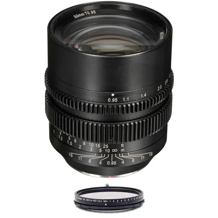 SLR Magic HyperPrime Bundle 50mm T0.95 Lens & 62mm variable ND (II) MFT Mount Micro Four Thirds