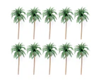 10Pcs Mini Artificial Coconut Palm Trees Model DIY Landscape Layout Accessory