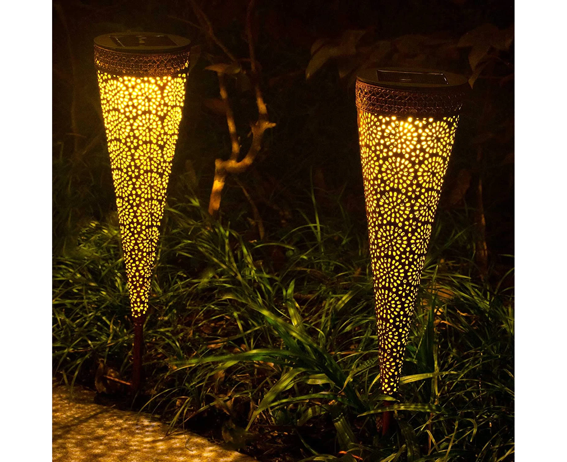 Outdoor Garden Solar Lights, Outdoor LED IP44 Waterproof Decoration Light, Solar Lights(2 Pieces)