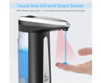 Automatic Hand Soap Dispenser 400ml Touchless ABS Sanitizer Liquid Lotion Dispenser Shower Bath Shampoo Dispenser with Built-in Infrared Smart Sensor