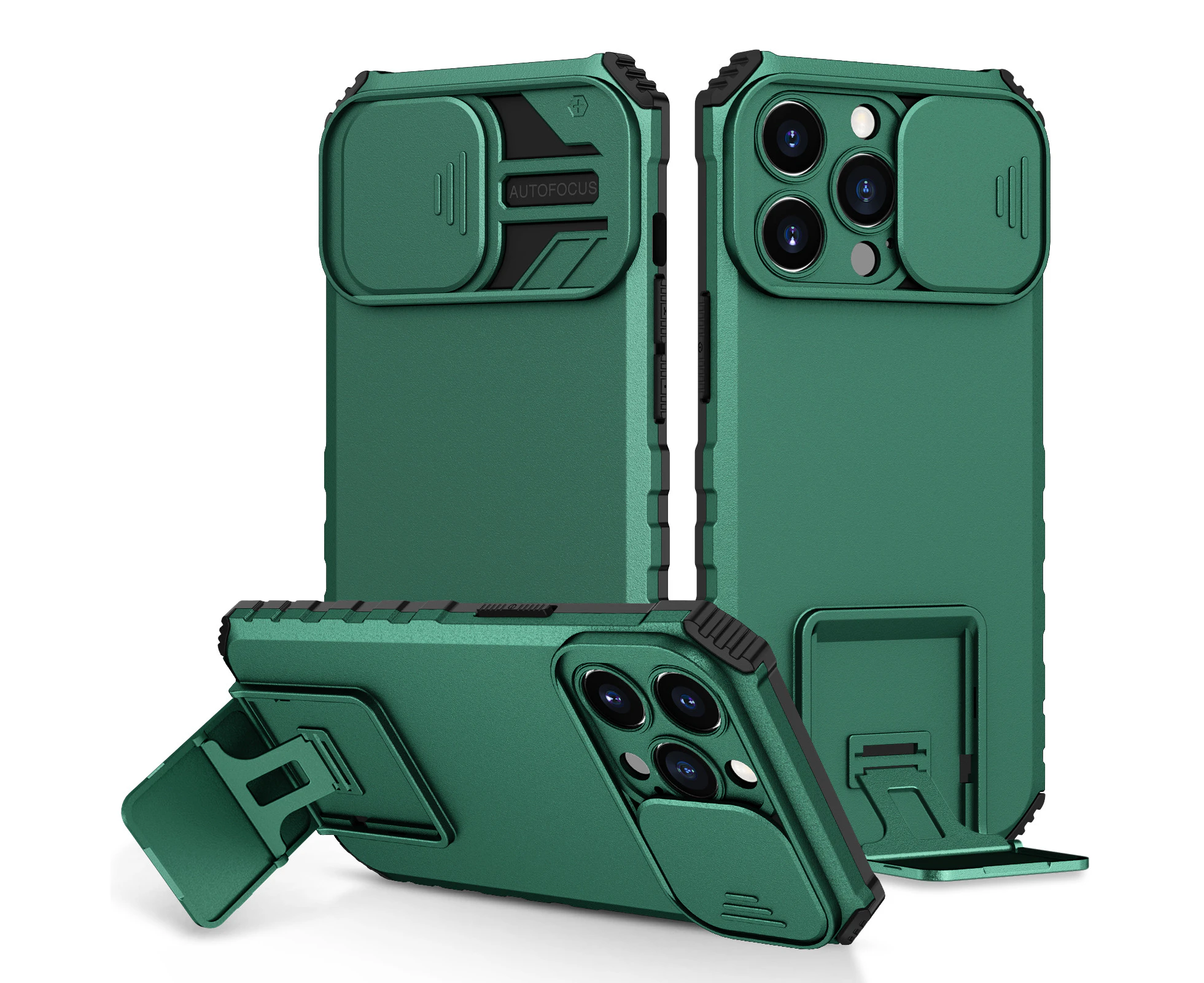 For iPhone XR Case with Camera Protection - Green