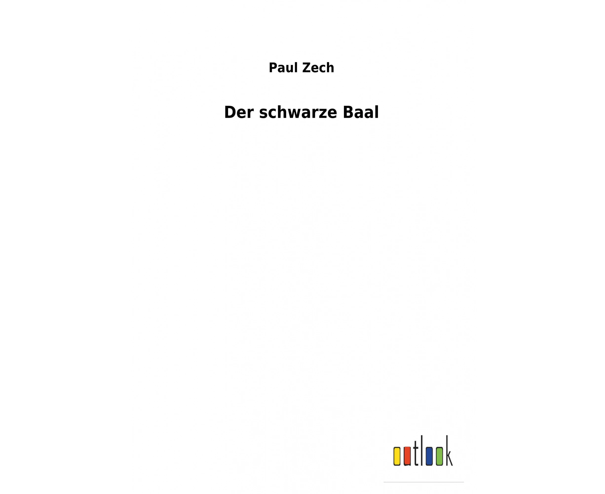 Der schwarze Baal [German]