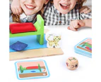 1 Set Educational Toy Classic Logical Thinking Training Wooden Toy Memory Training Desktop Toy Kit for Birthday Gift A