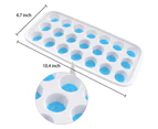 Silicone ice cube mold 4 pieces, ice cube mold with lid & clip ice tray ice cube, BPA-free, ice cube container ice cube tray