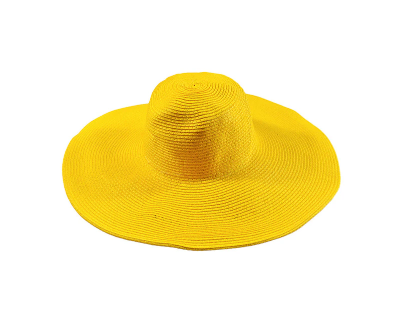 Womens Sun Straw Hat Wide Brim Summer Hat Foldable Roll up Floppy Beach Hats