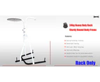 Boxing Punching Bag Rack - Heavy Duty Boxing Stand - Commerical Grade - White