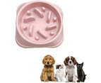 Dog Bowl, Slow Feeding Bowl for Dogs, Non-Slip Pet Bowl, Anti Glutton Bowl, Anti Bloating, Pink