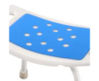 Bath Seat Cover Stickable Non Slip EVA Evenly Hole Handicap Shower Chair Cushion Home Supplies-Blue