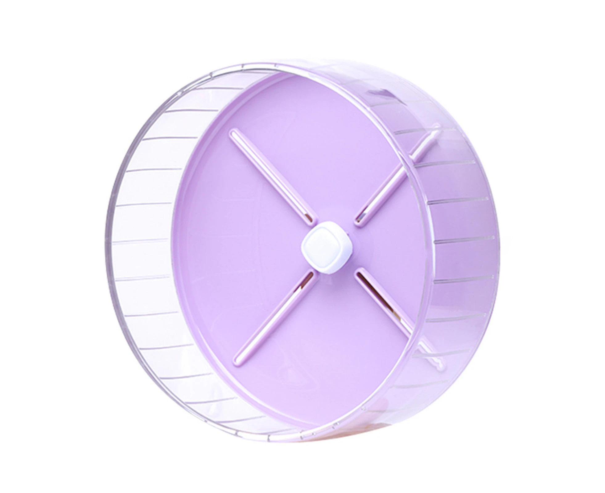 Hamster Toy Super Wide Runway Silent Running Disc Sports Training Jogging Wheel Guinea Pig Mice Small Animal Exercise Accessories Pet Supplies-Purple