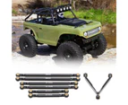 1 Set Tie Rod Kit Upgrade Replacement Black Perfect Matching Rod Link Linkage Kit for Axial SCX24 Accessories