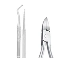 1 Set Toenail Pedicure Kit Adjustable Portable Stainless Steel Ingrown Toenail Treatment Tool for Home D