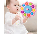 Rotating Rainbow Magic Bean Cube，Funny Stress Reliever Rotating Fidget Toys for Kids