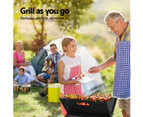 BBQ Grill Charcoal Smoker Outdoor Portable Camping Folding Steel Barbecue