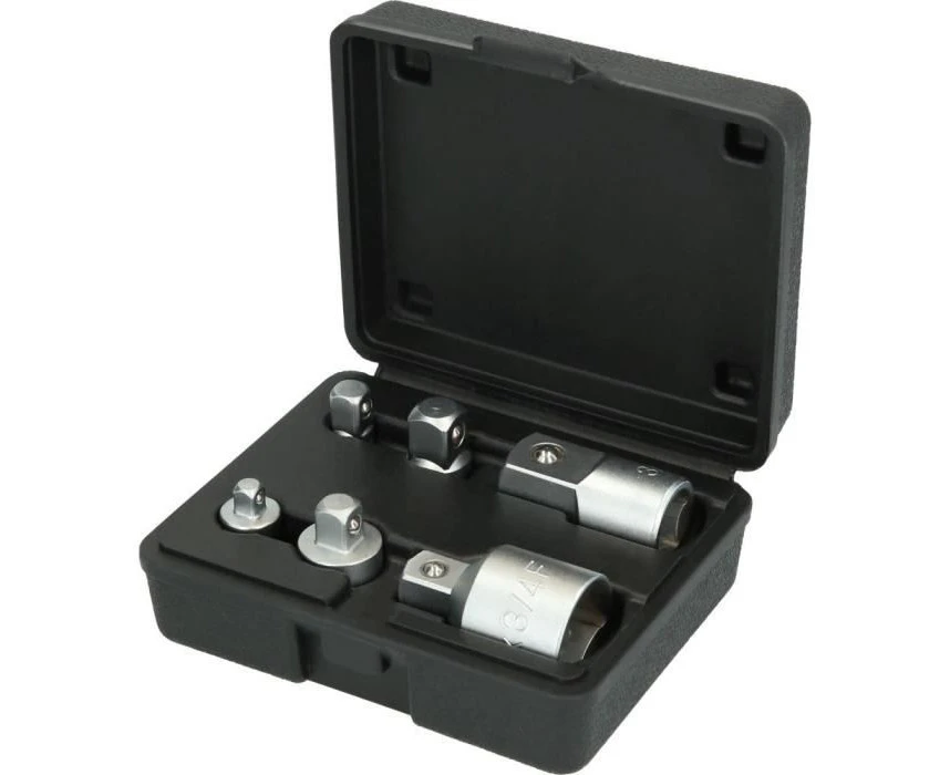 BRILLIANT TOOLS Adapter Set, chrome vanadium steel, With Sturdy Black Box, 6-TLG