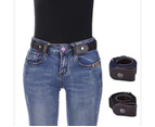 Elastic Belt Women, Belt Without Buckle Invisible Belt for Jeans Pants Adjustable Stretch Belt Belts for Women Men