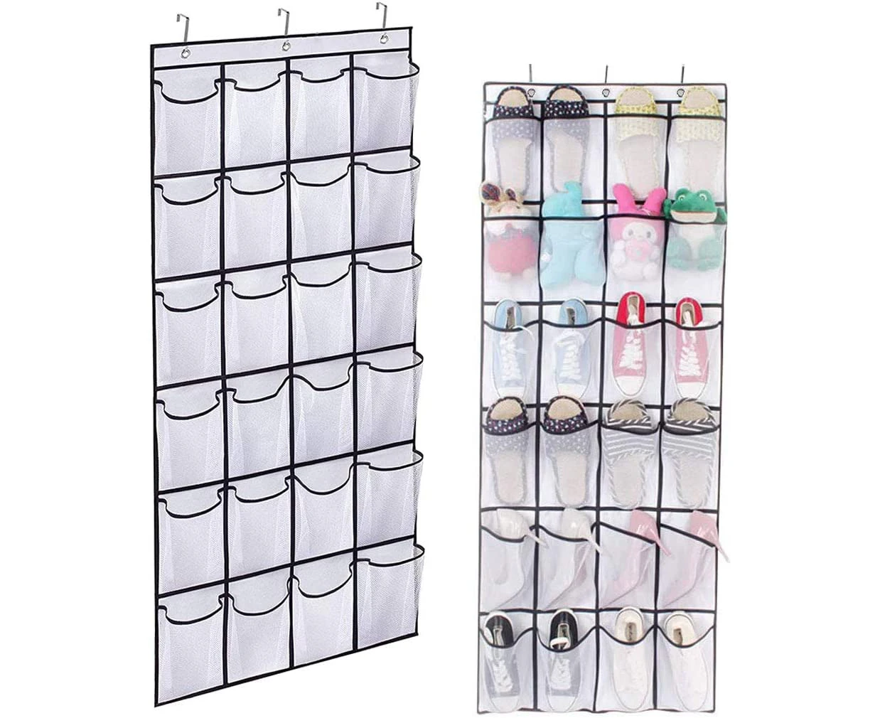 24 Pockets Shoe Storage,Hanging Organiser Shoe Racks Foldable