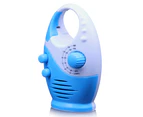 Waterproof Shower Radio, Adjustable Volume Shower AM FM Button Speaker, Bathroom Shower Speaker Wireless Radio-blue