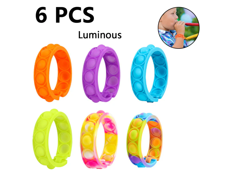 Bubble Bracelet Toy Wearable Wristband Fidget Sensory Toys Hand Finger Press Silicone Bracelet Style 2