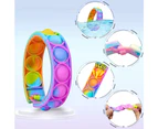 Bubble Bracelet Toy Wearable Wristband Fidget Sensory Toys Hand Finger Press Silicone Bracelet Style 2