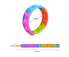 Bubble Bracelet Toy Wearable Wristband Fidget Sensory Toys Hand Finger Press Silicone Bracelet Style 2