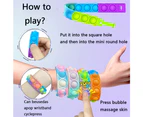 Bubble Bracelet Toy Wearable Wristband Fidget Sensory Toys Hand Finger Press Silicone Bracelet Style 2