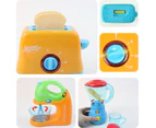Pretend Play Kitchen Toy Stimulate Imagination Exercise Social Skills Kitchen Toy Pretend Play Toy Juicer Bread Machine Egg Beater-Random Color A