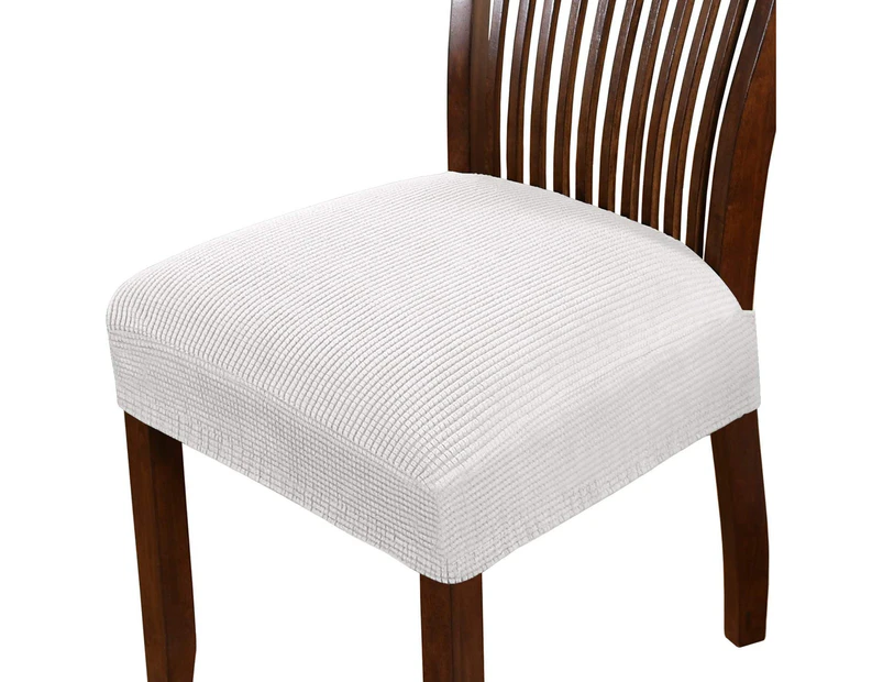 2pcs Dining Chair Seat Cover Stretch Spandex Chair Seat Covers Chair Seat Cushion Slipcovers for Dining Room Kitchen Chairs Removable Chair Seat Covers