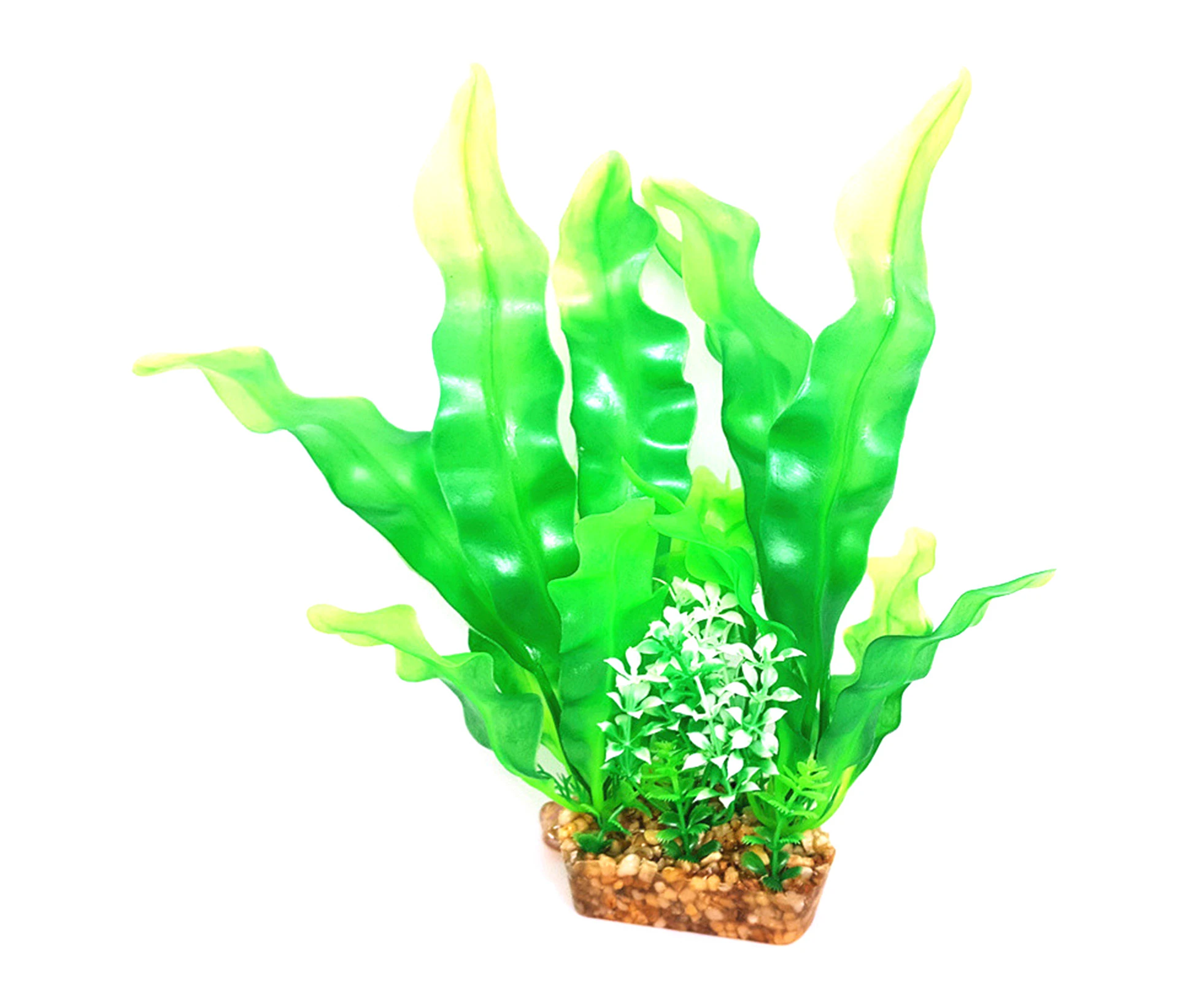 Aquarium Simulated Kelp Grass Water Plants Decor Fish Tank Landscaping Ornaments-Green L