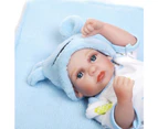 NPK 11'' Mini Reborn Babies Girl boy Full Silicone Vinyl Cute twins bebe Dolls Lifelike Bebes Reborns For Toddler Bathing doll