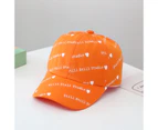 Cute Baby Boy Cap Baby Baseball Cap Spring Summer Children Cotton Sun Hat Toddler Girl Outdoor Visor Hats adjustable (47-52cm) cap171 - Orange