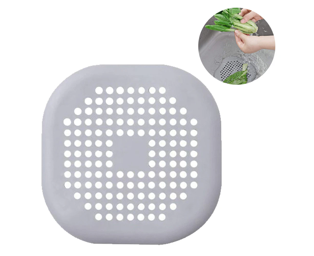 Drain Hair Catcher, Hair Catcher Shower Drain with Suction Cups Durable Reusable Sink Drain Cover Hair Stopper Drain