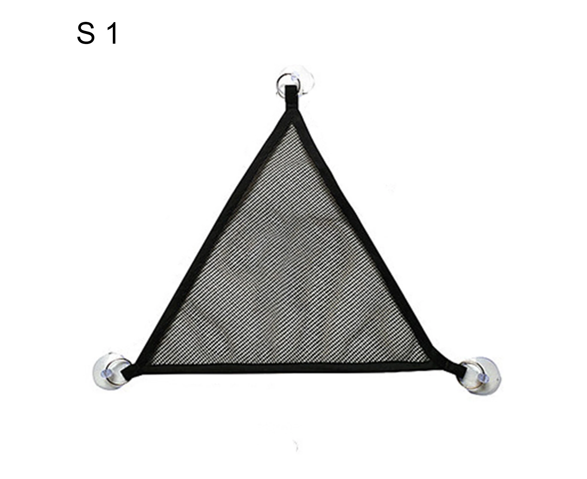 Reptile Hammock Triangular Shape Good Air Permeability Stable Small Pet Lizard Mesh Hanging Bed Pet Supplies-S Style 1