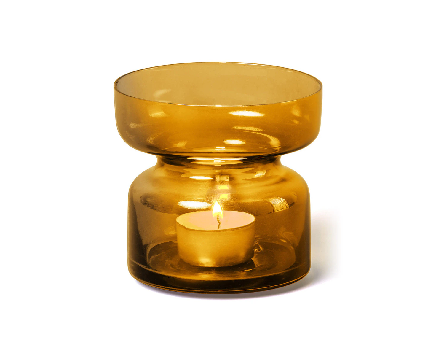 Copenhagen Candle Holder - Amber