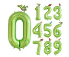 40inch 0-9 Number Dinosaur Balloons Easter Jungle Party Birthday Day Decoration 7#