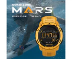 NORTH EDGE Mars Men Digital Watch Men's Military Sport Watches Waterproof 50M Pedometer Calories Stopwatch Hourly Alarm Clock