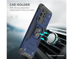 For Samsung Galaxy S20 Ultra Case with Magnetic Ring Holder - Blue