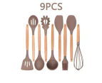 12PCS Silicone Kitchenware Cooking Utensils Set Heat Resistant Kitchen Non-Stick Cooking Utensils Baking Tools With Storage Box - Khaki