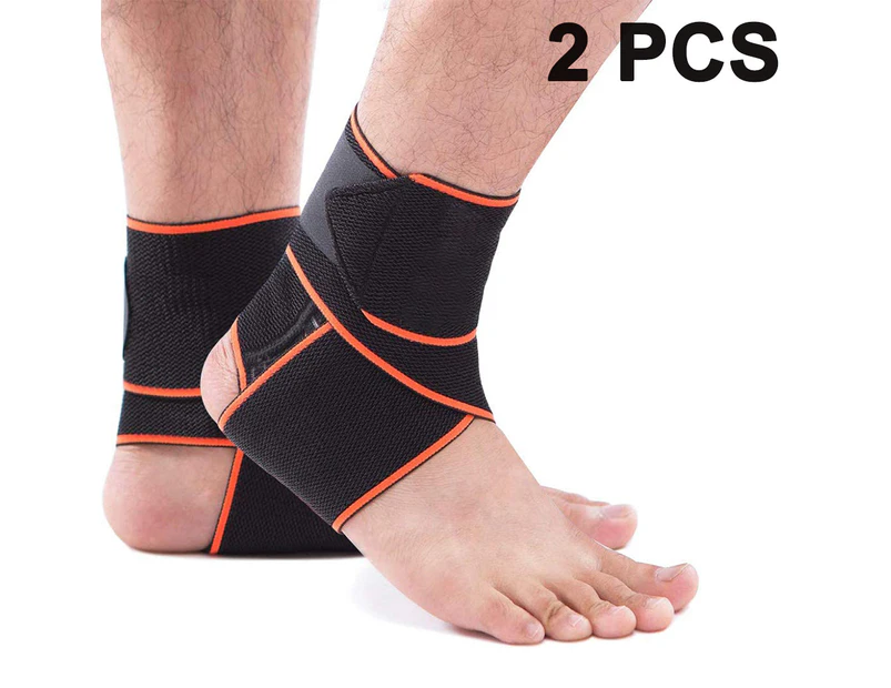 Ankle Support Brace, Adjustable Compression Ankle Braces For Sports Protection, One Size Fits Most For Men & Women-Grey