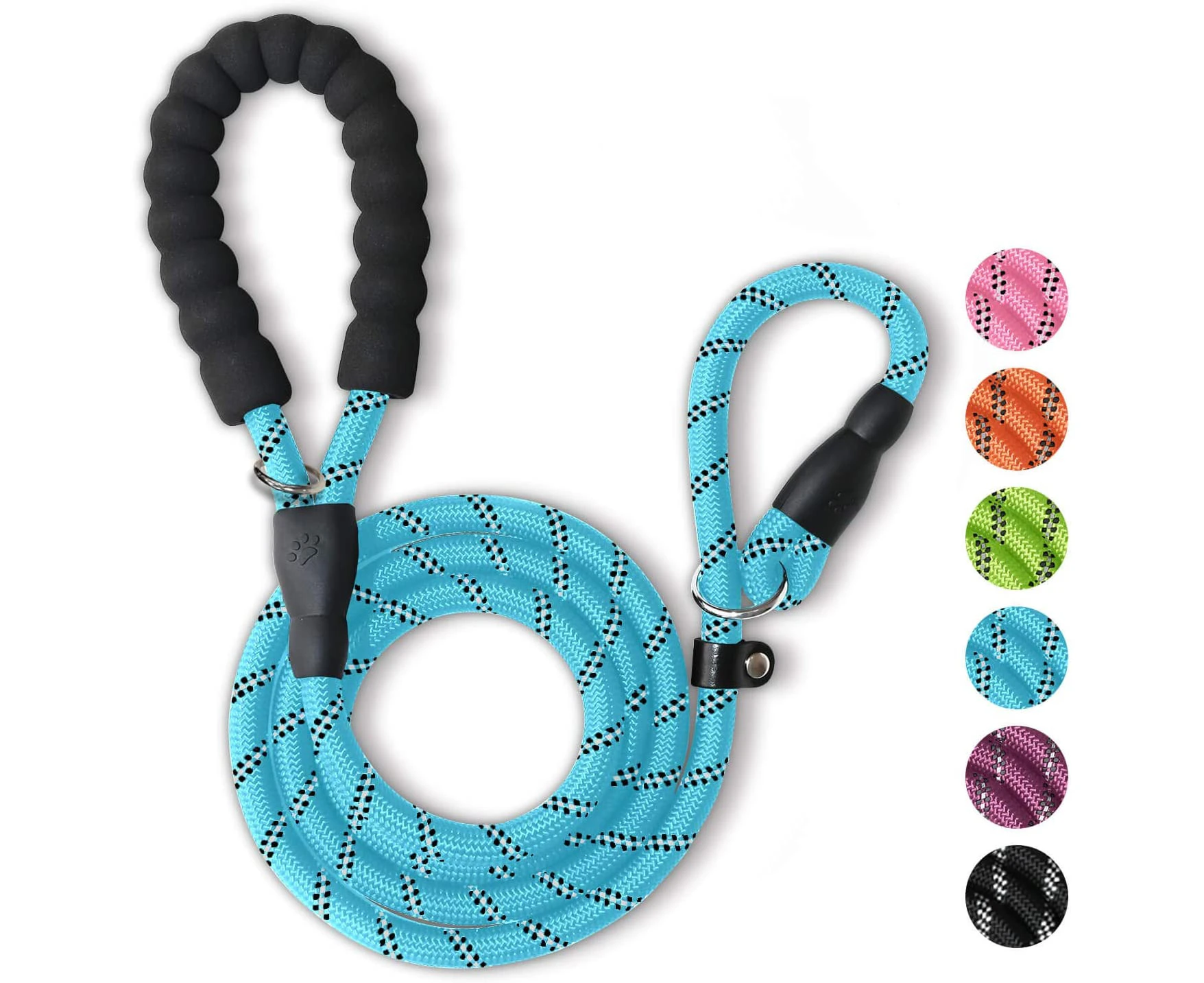 Dog Training Slip Leash, Dog Slip Lead, Puppy Obedience Recall Training Lead, 6 ft Long, Heavy Duty Rope 1.2cm*1.5cm