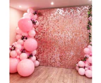 Iridescent Party Sequin Backdrop Glitter Shimmer Square Sequin Panel Wall Popular Wedding Decor Baby Shower Birthday Decoration - Dreamy Pinkfull 3