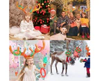 2 Set Inflatable Reindeer Antler Ring Kids Throwing Game for Carnival