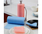 2 rolls of disposable cleaning towels, kitchen towels and reusable tea towels