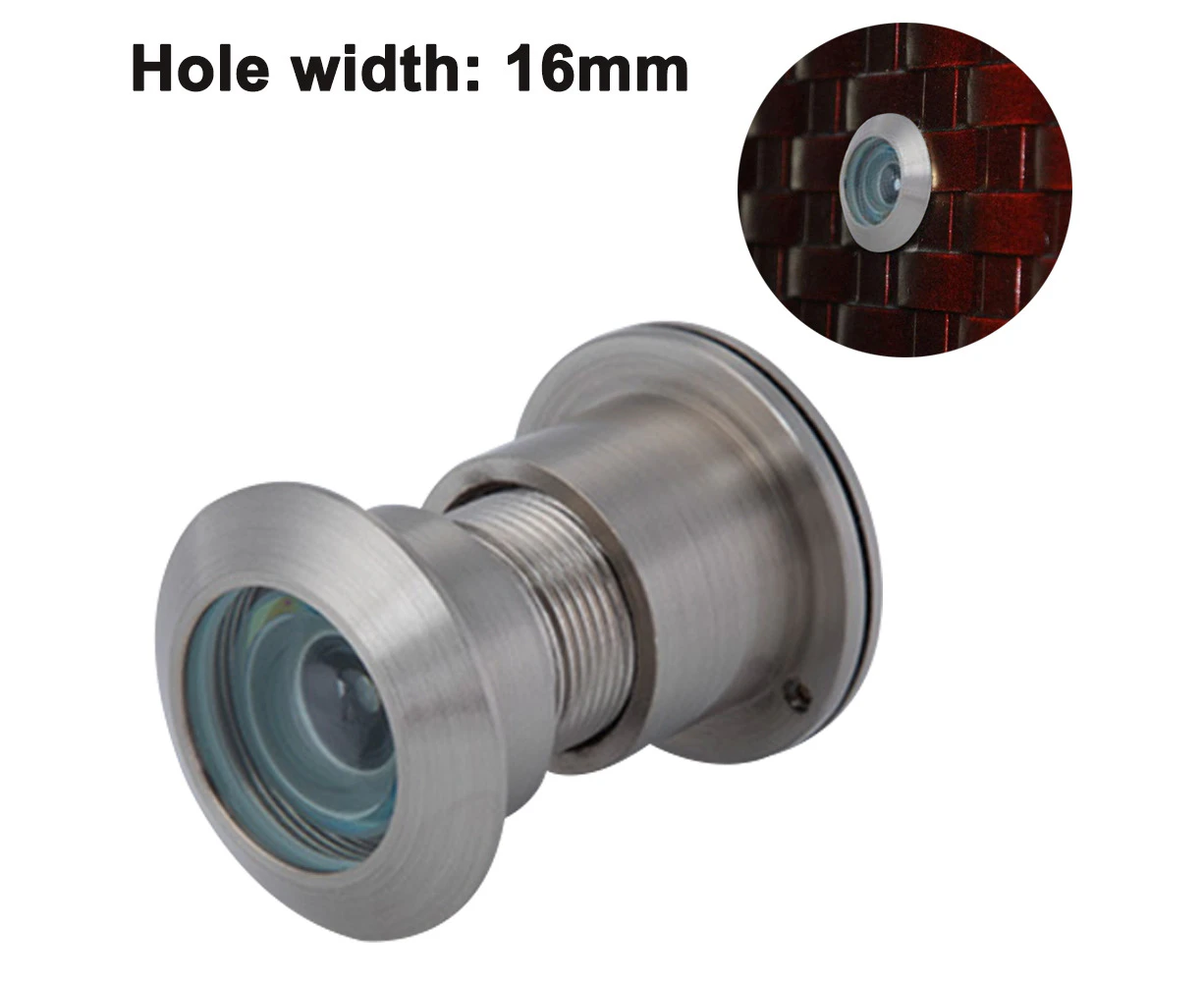 Peephole wide angle, door viewer peephole, solid brass body and wide angle HD glass lens, 220 degree viewing angle, drill hole Ø 16/28mm