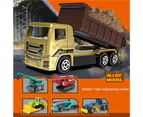 6Pcs Construction Vehicle Toy Realistic Detail High Durability Plastic 1/64 Scale Diecast Construction Truck Car Toy for Boys 6pcs