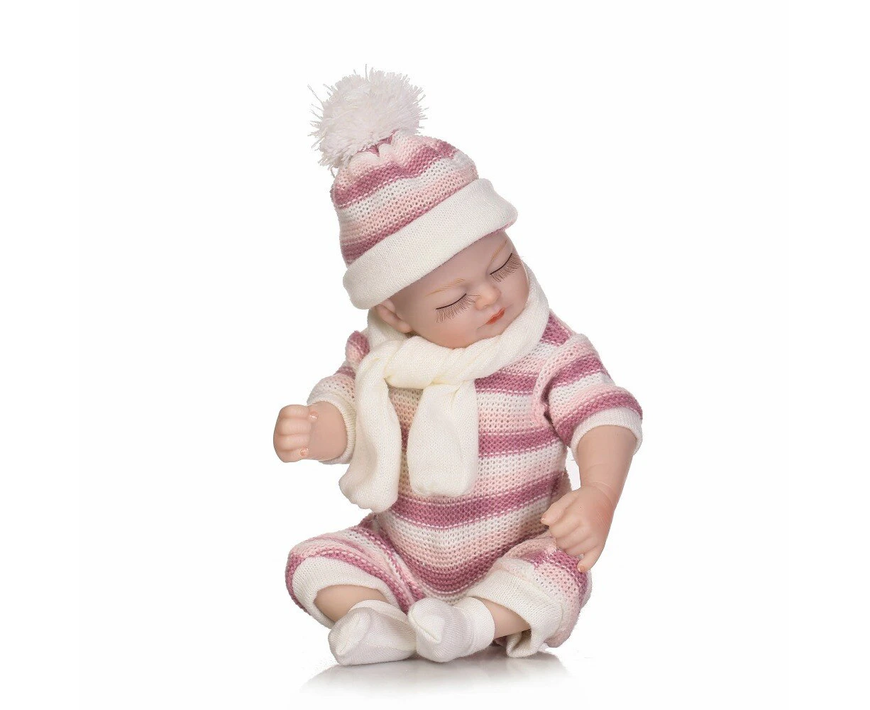 NPK reborn doll with soft real gentle  toch2018 hotsale mini twin doll lifelike baby dolls fashion little doll