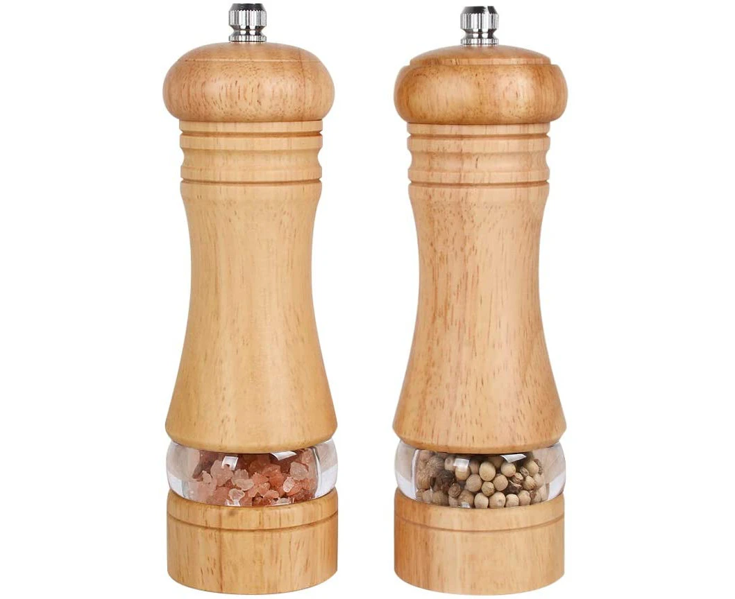 Pepper Grinder,Wood Salt and Pepper Grinder Mills Sets