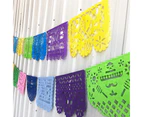 Square Mexican Cinco Festival Dead Theme Party Decor Banner Baby Shower Supplies - 2