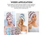 Microfiber Hair Drying Towel Wrap Super Absorbent Hair Turban for Wet Hair Soft Hair Towel 3Pack